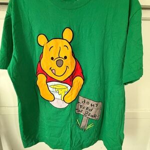 Disney Green Winnie the Pooh Short Sleeve Tee